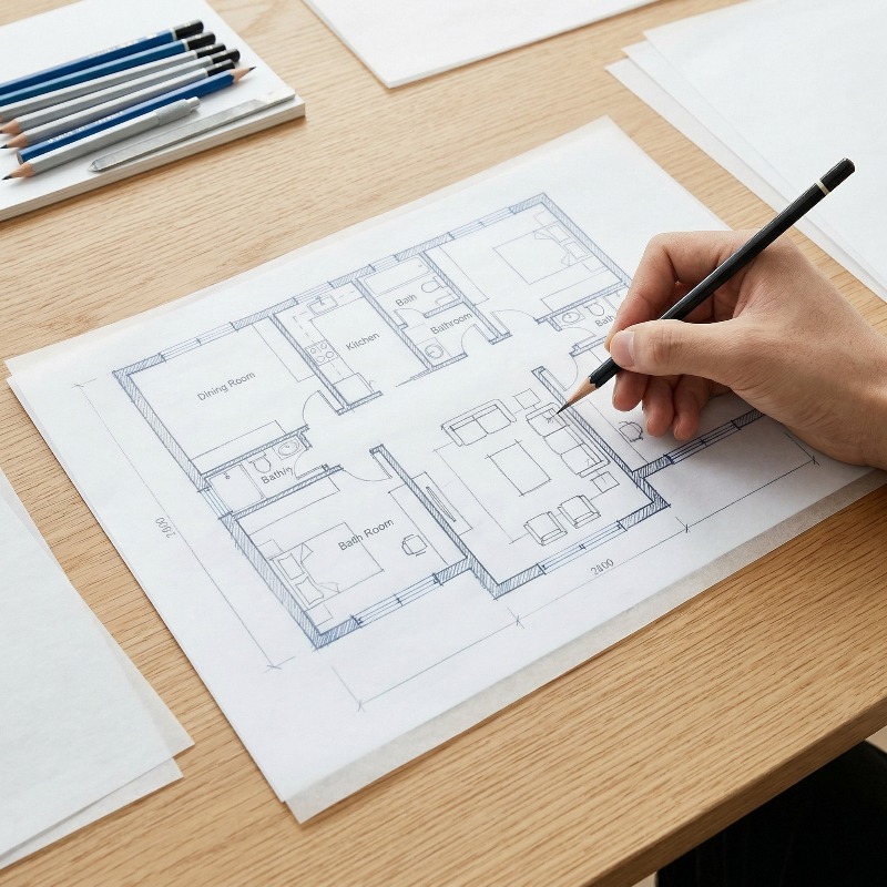 A4 Calligraphy Tracing Paper 1 - Home Office Layout 评论和价格