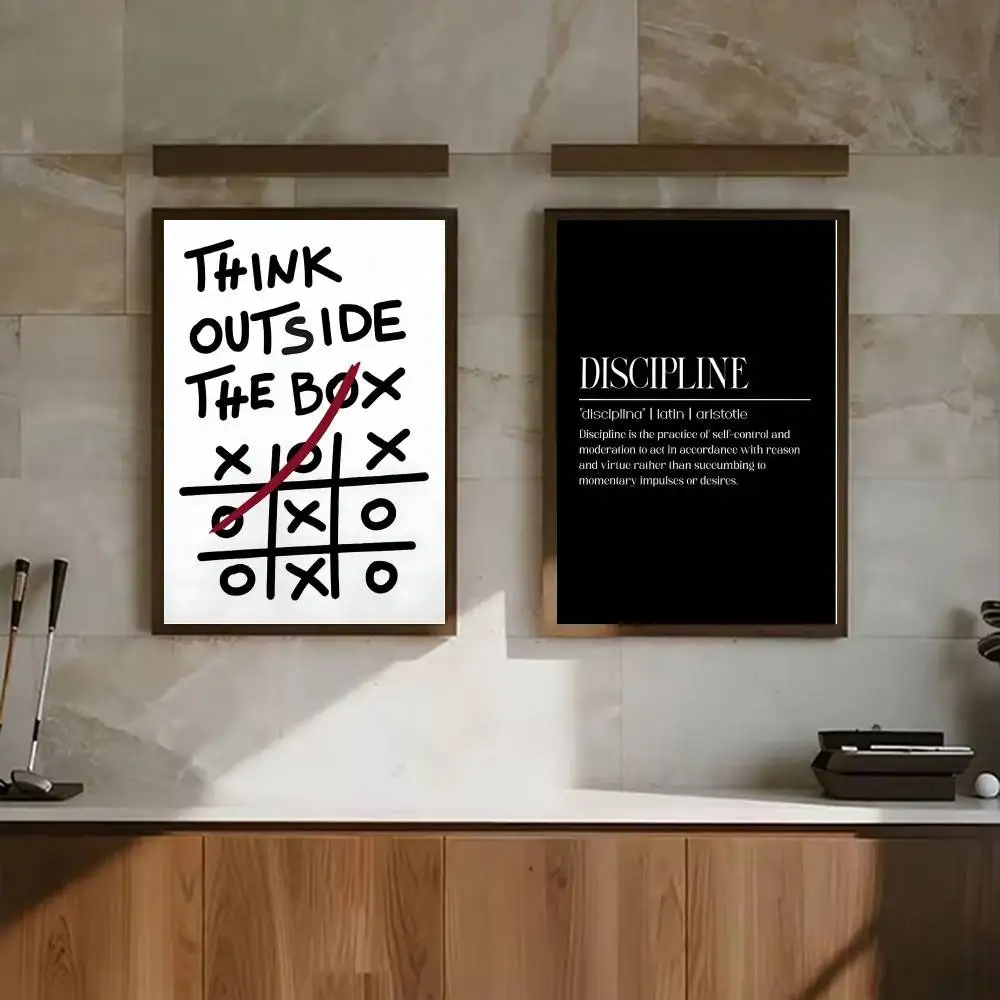 Black White Inspirational Text - Home Office Room Inspiration 评论和价格