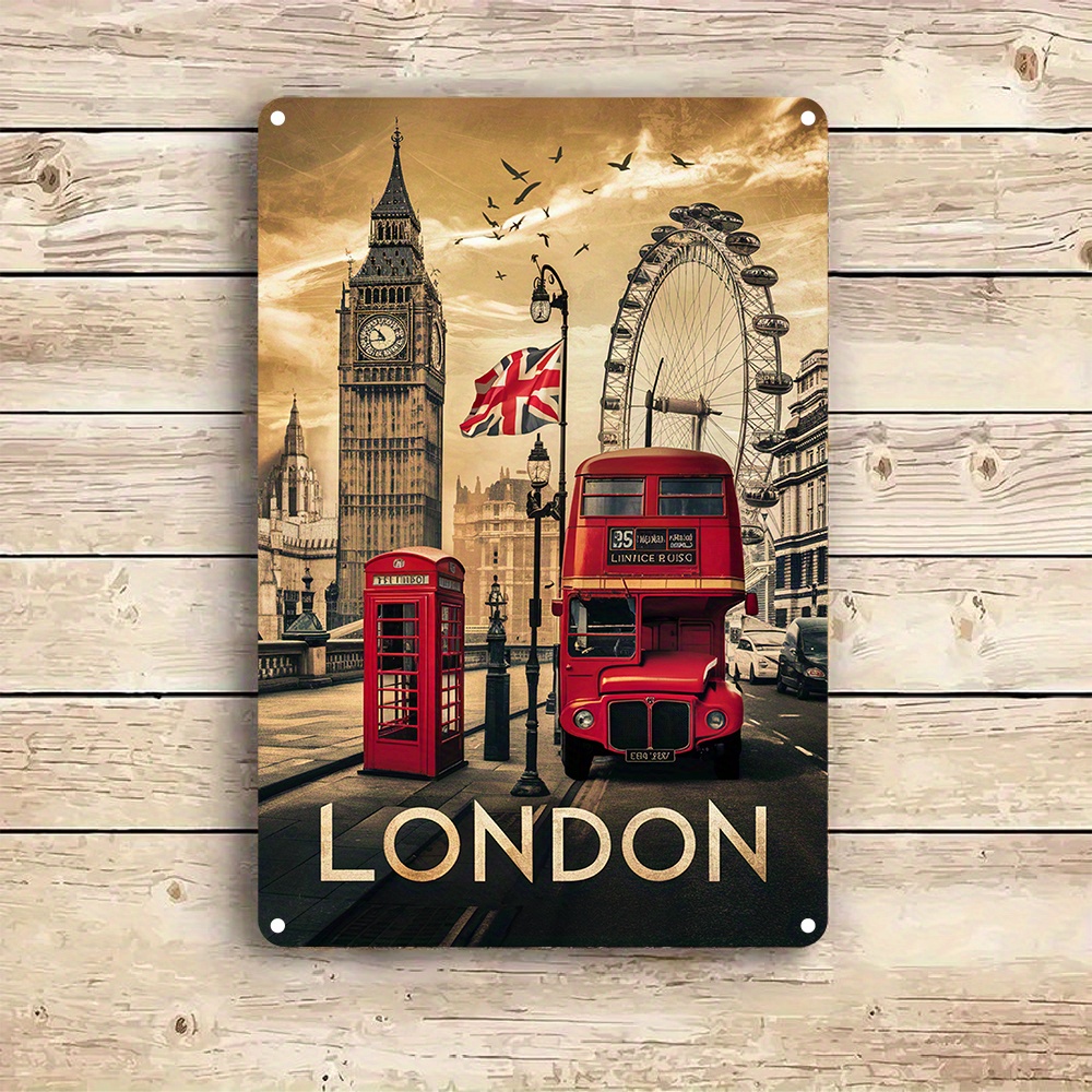 Vintage London Aluminum Wall A - Home Office Or 评论和价格