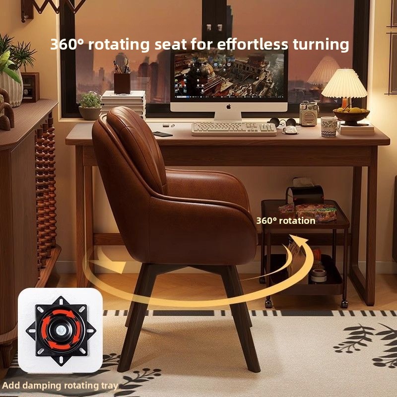 Solid Wood Study Room Rotatabl - Home Office Work Table 评论和价格