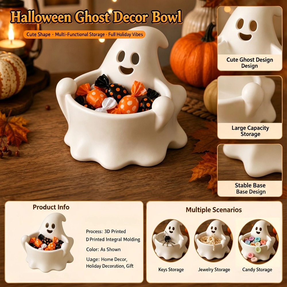 Halloween Cute Ghost Candy Bow - Home Office Or 评论和价格