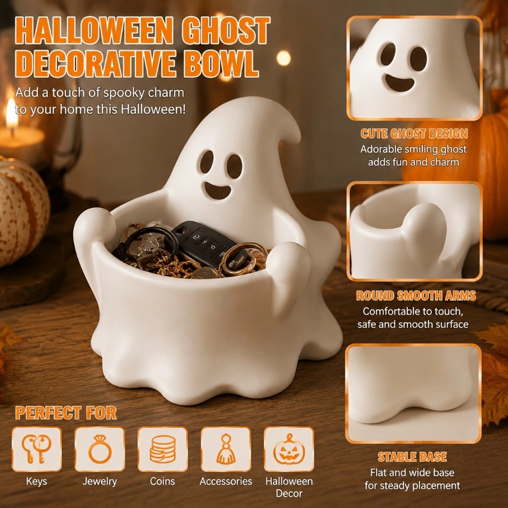 Halloween Cute Ghost Candy Bow - Home Office Or 评论和价格