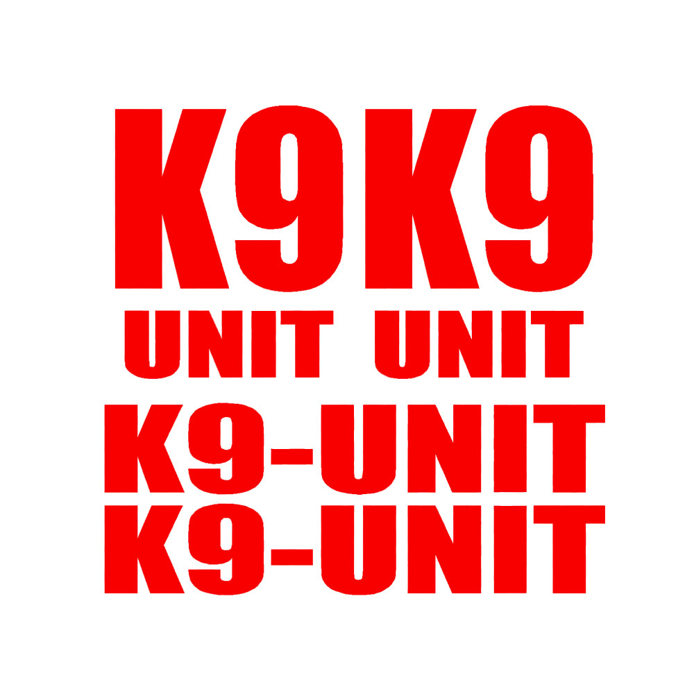 4pcs for K-9 K9 UNIT DECAL SET - Home Office Logo 评论和价格