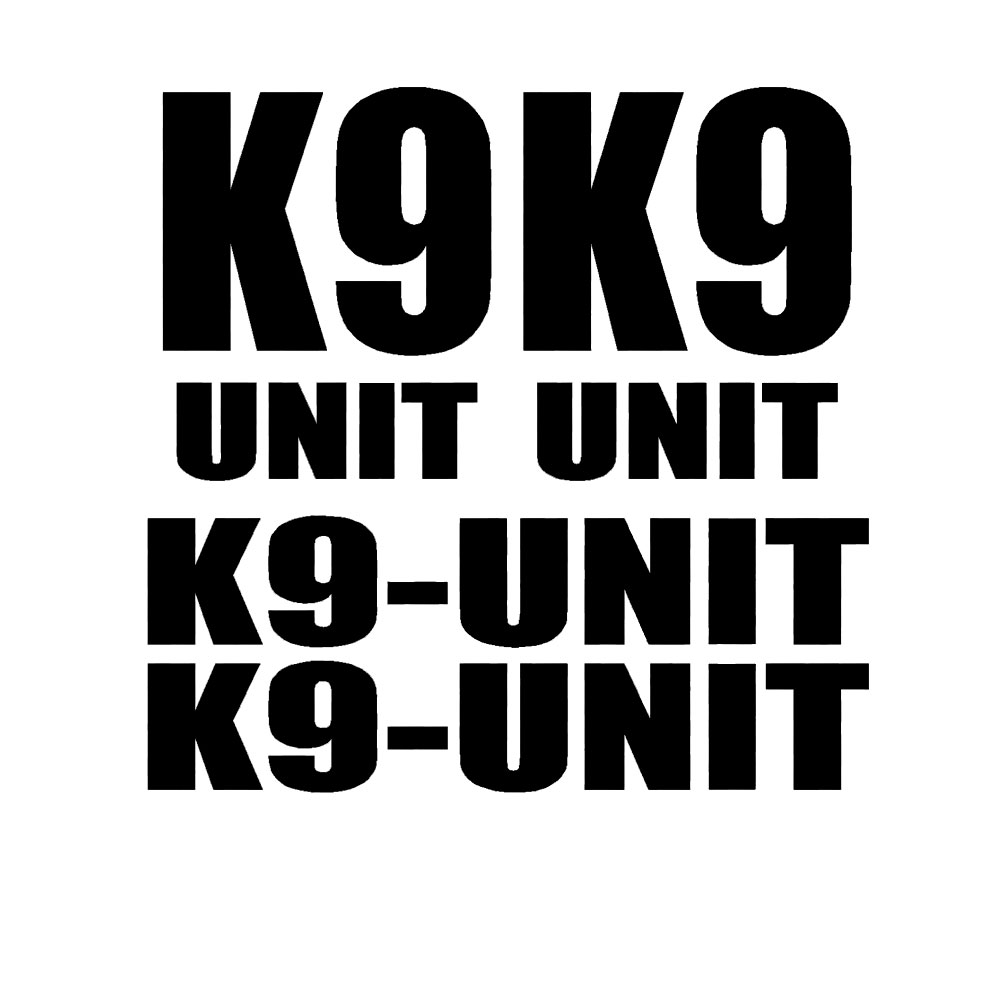 4pcs for K-9 K9 UNIT DECAL SET - Home Office Logo 评论和价格