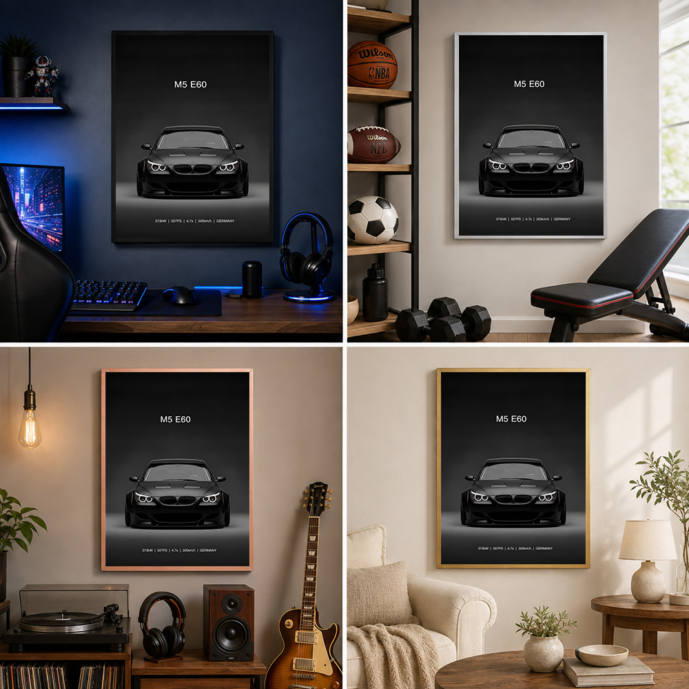 German M5 E60 Black Car Metal  - Home Office Or 评论和价格