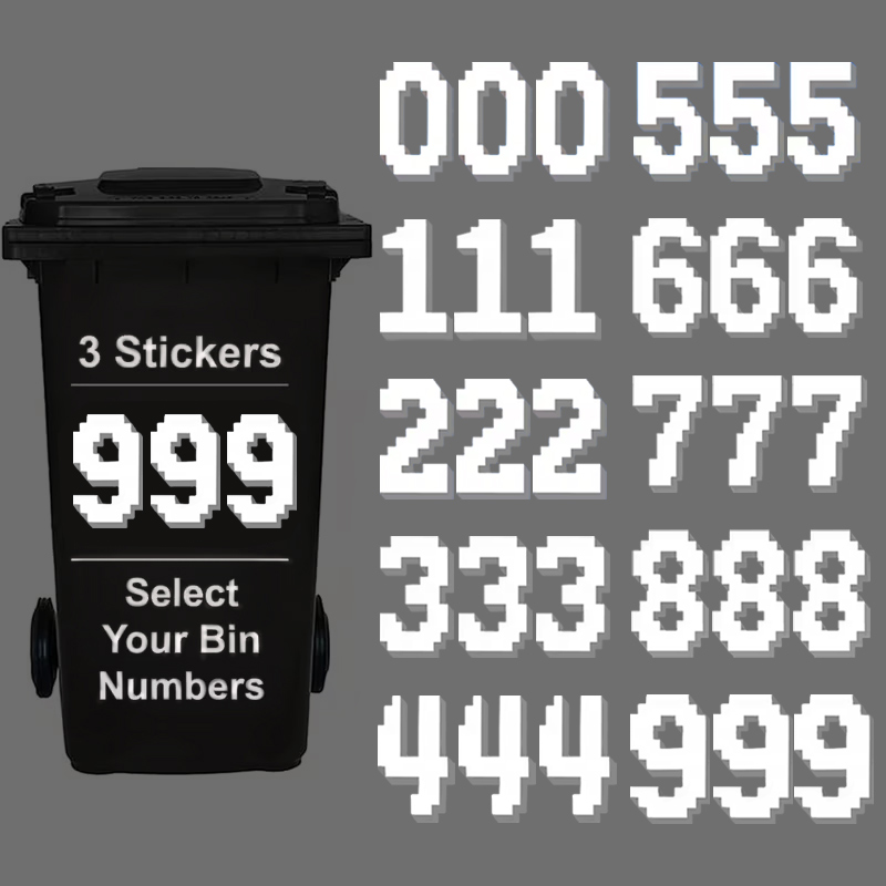3PCS/Sheet Pixel-style Trash C - Home Office Logo 评论和价格