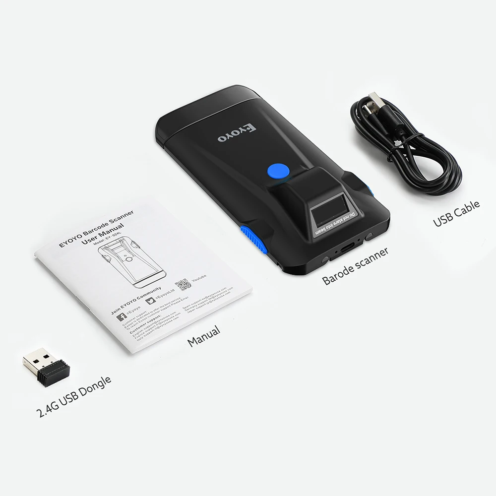 Eyoyo EY-024 2D Bluetooth Barc - Document Scanner Portable 评论和价格